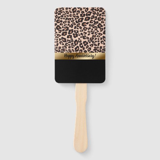 Leopard Print Set of Hand Fans ハンドファン (正面)