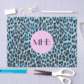 Leopard Print、Spots、Blue Leopard、Monogram 薄葉紙 (クラフト)