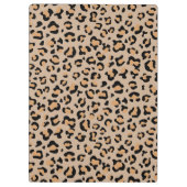 Leopard Print, Spots, Brown Leopard,あなたの名前 クリップボード (裏面)