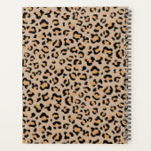 Leopard Print, Spots, Brown Leopard,あなたの名前 プランナー手帳 (裏面)