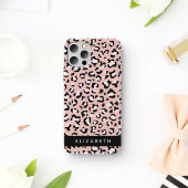 Leopard Print、Spots、Pink Leopard、お名前 Case-Mate iPhoneケース