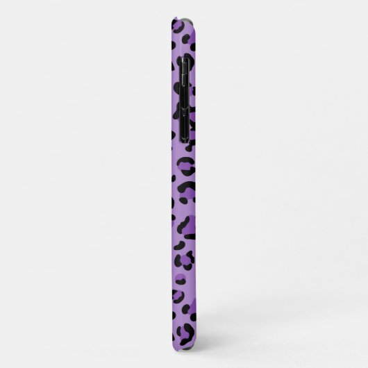 Leopard Print、Spots、Purple Leopard、お名前 Case-Mate iPhoneケース (裏面/左)