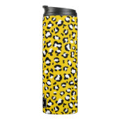 Leopard Print, Spots, Yellow Leopard，あなたの名前 タンブラー (回転右)