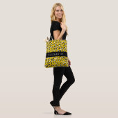 Leopard Print, Spots, Yellow Leopard,あなたの名前 トートバッグ (モデル)