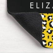Leopard Print, Spots, Yellow Leopard,あなたの名前 マウスパッド (コーナー)