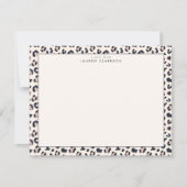 Leopard Print Stationery Note Card 招待状 (正面)