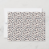 Leopard Print Stationery Note Card 招待状 (裏面)