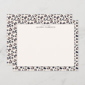 Leopard Print Stationery Note Card 招待状 (正面/裏面)