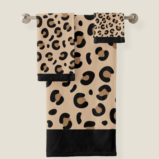 Leopard Print Towel Set バスタオルセット