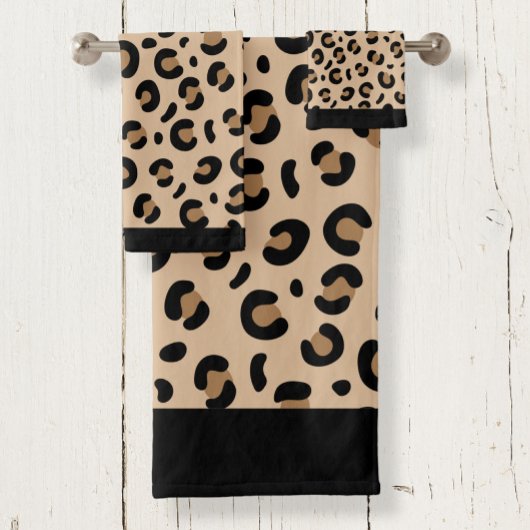 Leopard Print Towel Set バスタオルセット