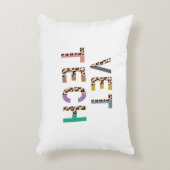 Leopard Print Vet Tech Stethoscope名 アクセントクッション (正面(垂直))