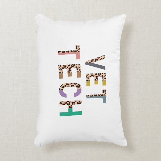 Leopard Print Vet Tech Stethoscope名 アクセントクッション (正面(垂直))