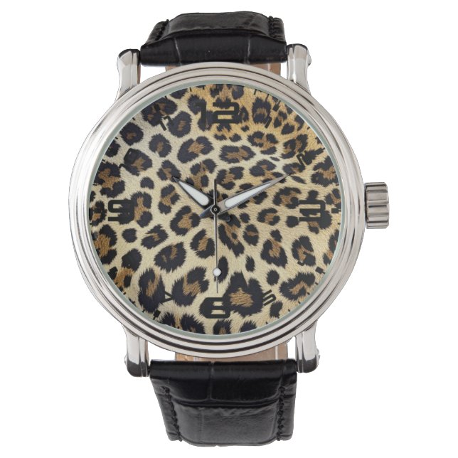 Leopard Print Watch 腕時計 (正面)