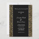 Leopard Print Wedding Invitation 招待状 (正面)