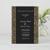 Leopard Print Wedding Invitation 招待状 (スタンド正面)
