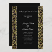 Leopard Print Wedding Invitation 招待状 (正面/裏面)