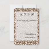 Leopard Print Wedding RSVP (正面)