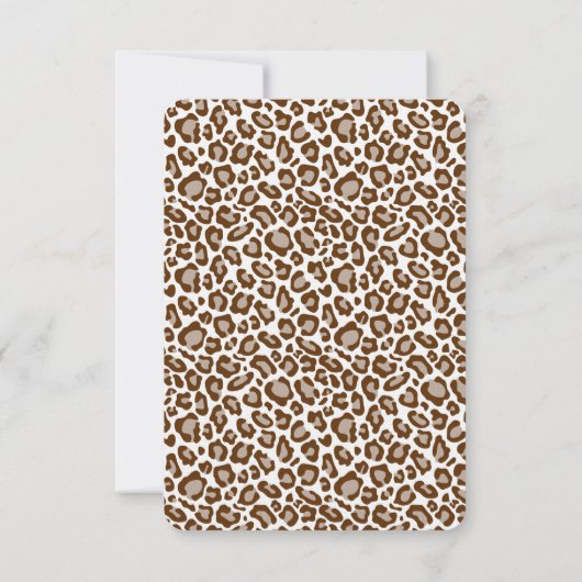 Leopard Print Wedding RSVP (裏面)