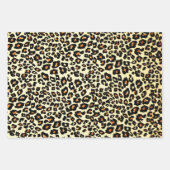 Leopard Print Wrapping Craft Paper in Colors ラッピングペーパーシート (正面)