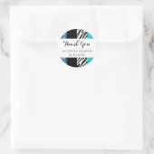 Leopard Print、Zebra Print、アニマルプリント結婚、 ラウンドシール (バッグ)