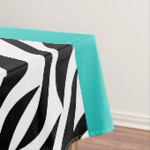 Leopard Print、Zebra Print、アニマルプリント、Blue テーブルクロス (インサイチュ)