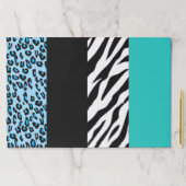 Leopard Print、Zebra Print、アニマルプリント、Blue ペーパーパッド (インサイチュ)