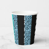 Leopard Print、Zebra Print、アニマルプリント、Blue 紙コップ (右)