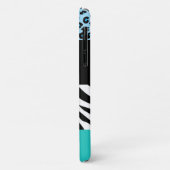 Leopard Print、Zebra Print、アニマルプリント、Blue Case-Mate iPhoneケース (裏面/左)