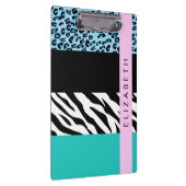 Leopard Print、Zebra Print、Blue、Your Name クリップボード (右)