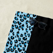 Leopard Print、Zebra Print、Blue、Your Name ビーチタオル (インサイチュ)