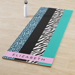 Leopard Print、Zebra Print、Blue、Your Name ヨガマット
