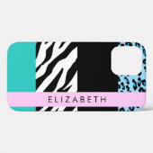 Leopard Print、Zebra Print、Blue、Your Name Case-Mate iPhoneケース (裏面 (横))