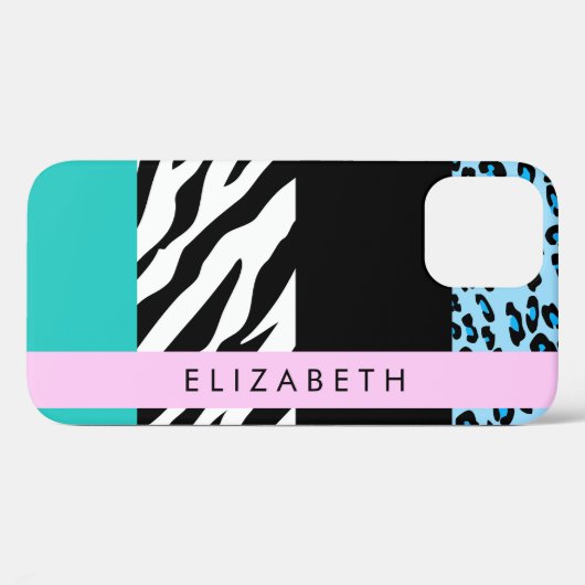 Leopard Print、Zebra Print、Blue、Your Name Case-Mate iPhoneケース (裏面 (横))