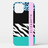 Leopard Print、Zebra Print、Blue、Your Name Case-Mate iPhoneケース (裏面)
