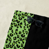 Leopard Print、Zebra Print、Green、Your Name ビーチタオル (インサイチュ)