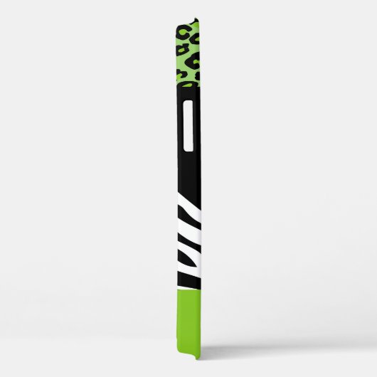 Leopard Print、Zebra Print、Green、Your Name Case-Mate iPhoneケース (裏面 / 右)