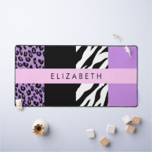 Leopard Print、Zebra Print、Purple、お名前