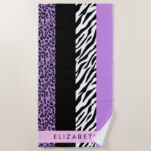 Leopard Print、Zebra Print、Purple、お名前