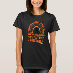 Leopard Rainbow Halloweenが私をWiをフリップさせない Tシャツ