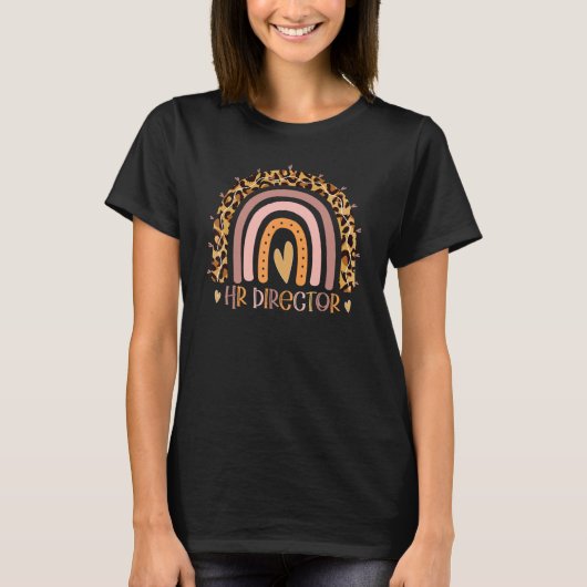 Leopard Rainbow Human Resources HRディレクター Tシャツ (正面)