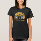 Leopard Rainbow Schizophrenia Warrior Tシャツ (正面)