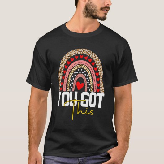 Leopard Rainbow You This 得 For先生 Tシャツ (正面)