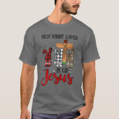 Leopard Red Plaid Bunny, Silly Rabbit Easter Is Fo Tシャツ (正面)