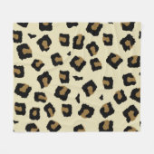 Leopard Seamless Pattern  フリースブランケット (正面(横))