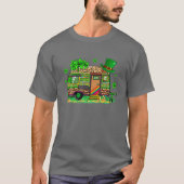 Leopard Shamrock Camping RV Camper St Patricks Day Tシャツ (正面)