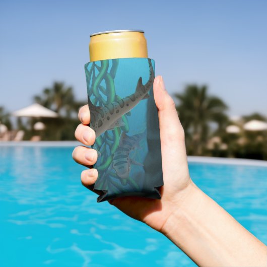 Leopard Shark can cooler スリム缶クーラー (インサイチュ プール)