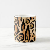 Leopard Skin:タイムレスシームレスパターン コーヒーマグカップ (中央)