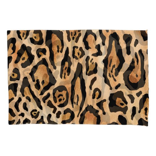 Leopard Skin:タイムレスシームレスパターン 枕カバー (正面)