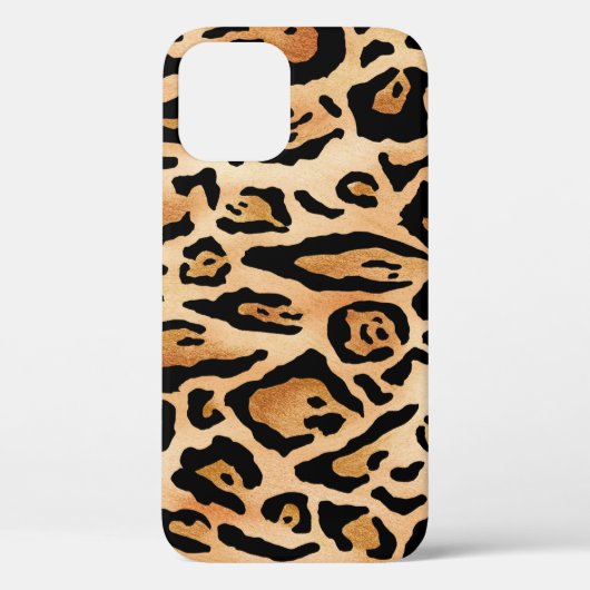 Leopard Skin：タイムレスシームレスパターン Case-Mate iPhoneケース (裏面)