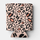 Leopard Skin:抽象芸術シームレスデザイン 缶クーラー (裏面)